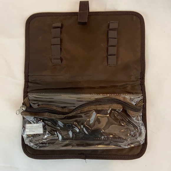 LG Brown and Beige Make Up Bag - Picture 3 of 4